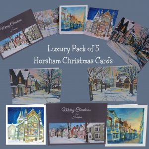Horsham Christmas Card Collection of 5 Cards