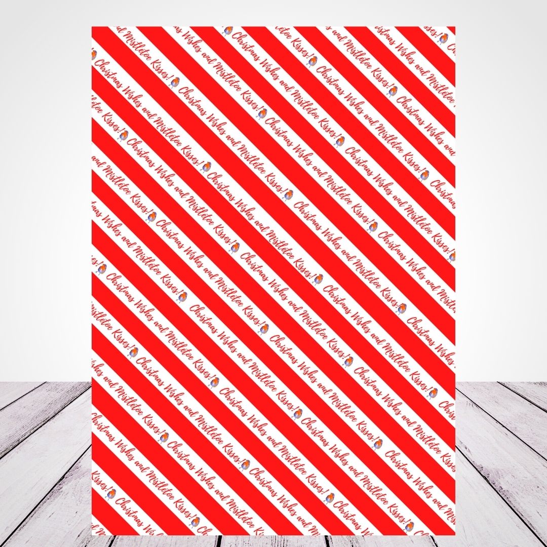 christmas wrapping paper stripes